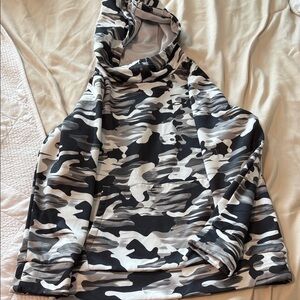 Under Armour Kids Camo Hoodie - Black, Gray, White